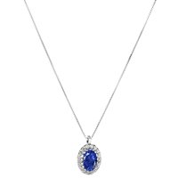 Collana Gazzola Gioielli Donna in Oro bianco Zaffiro 0.57 Ct GI-2594G-8-1-CV13-4-Z-OV-N-F-VS - GI-2594G-8-1-CV9-4-Z-OV-N-G-SI